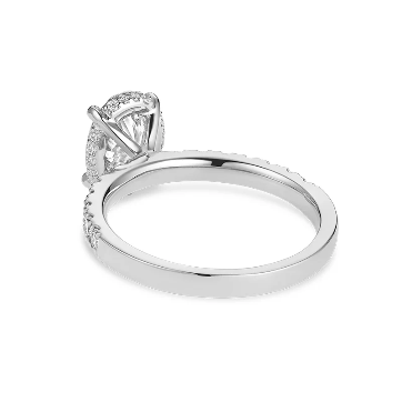 Lab-Grown Oval Diamond Ring