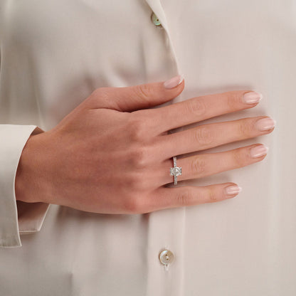 Lab-Grown Radiant Diamond Ring