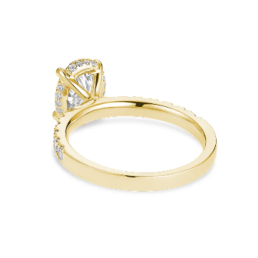 Lab-Grown Oval Diamond Ring