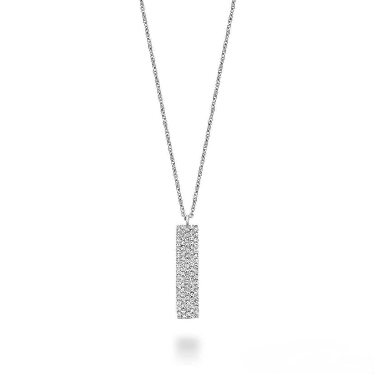 Pave Plate Diamond Necklace