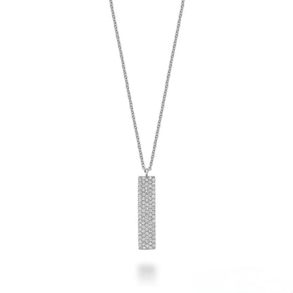 Pave Plate Diamond Necklace