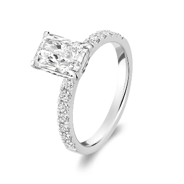 Lab-Grown Radiant Diamond Ring