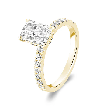 Lab-Grown Radiant Diamond Ring