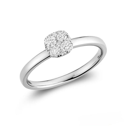 Square Illusion Diamond/Engagement Ring