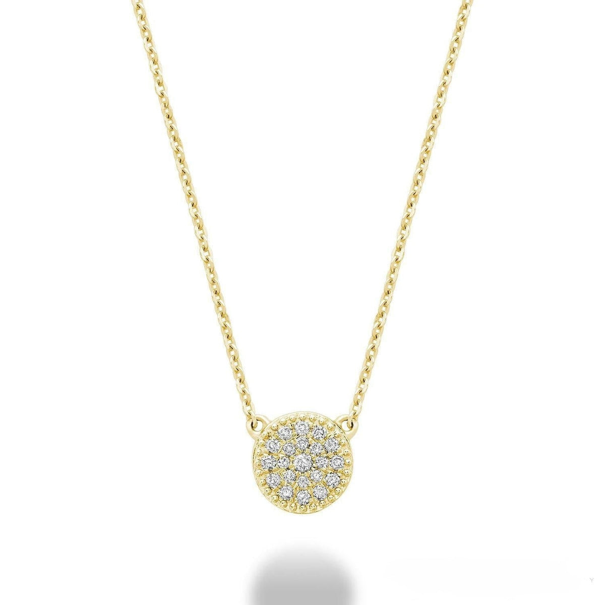 Miligrain Pave Diamond Necklace