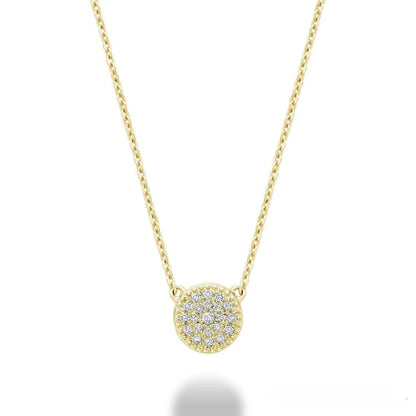 Miligrain Pave Diamond Necklace