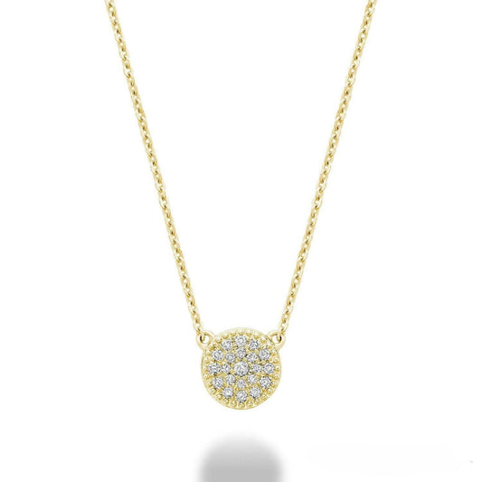 Miligrain Pave Diamond Necklace