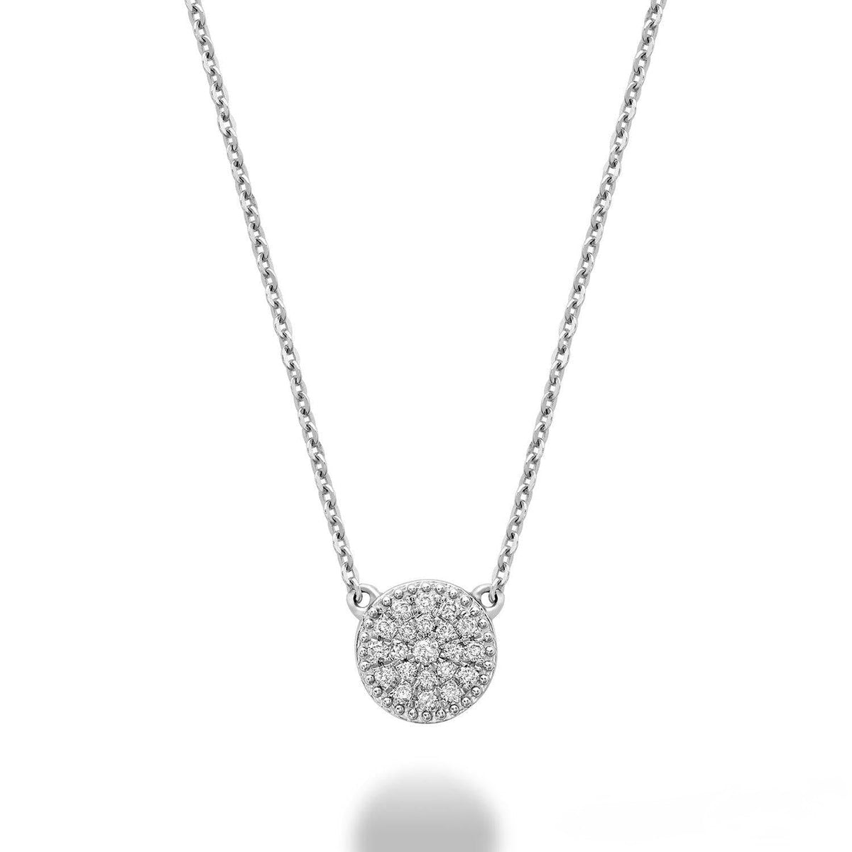 Miligrain Pave Diamond Necklace