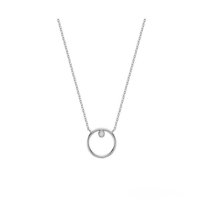 Circle of Life Solitaire Diamond Necklace