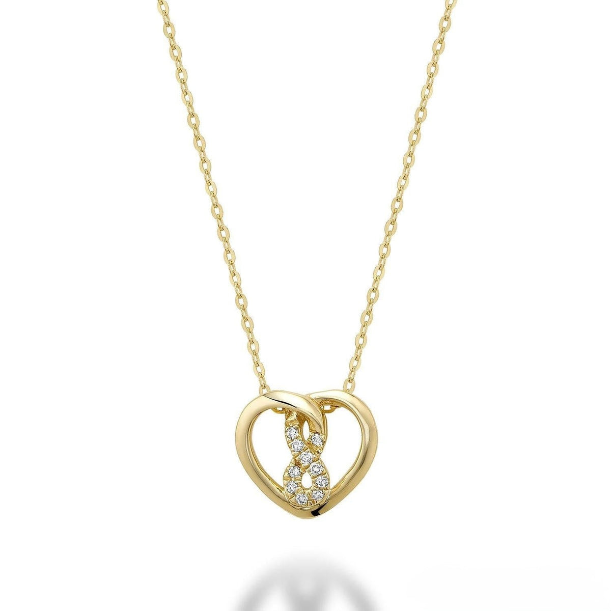 Heart Infinity Diamond Pendant