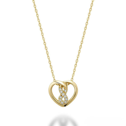 Heart Infinity Diamond Pendant