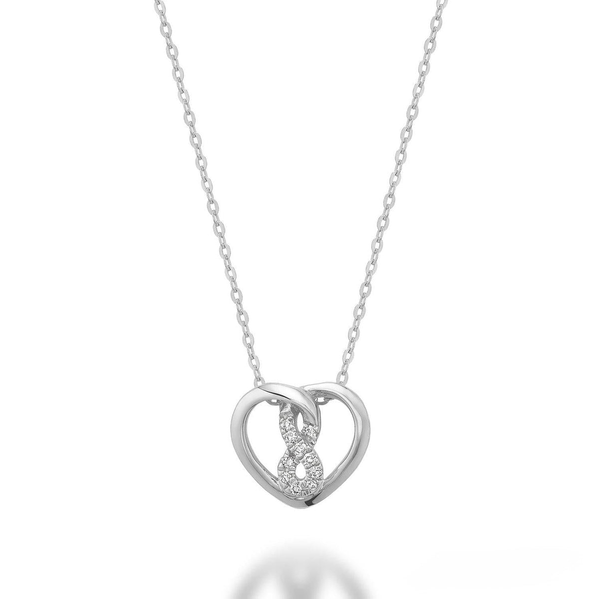 Heart Infinity Diamond Pendant