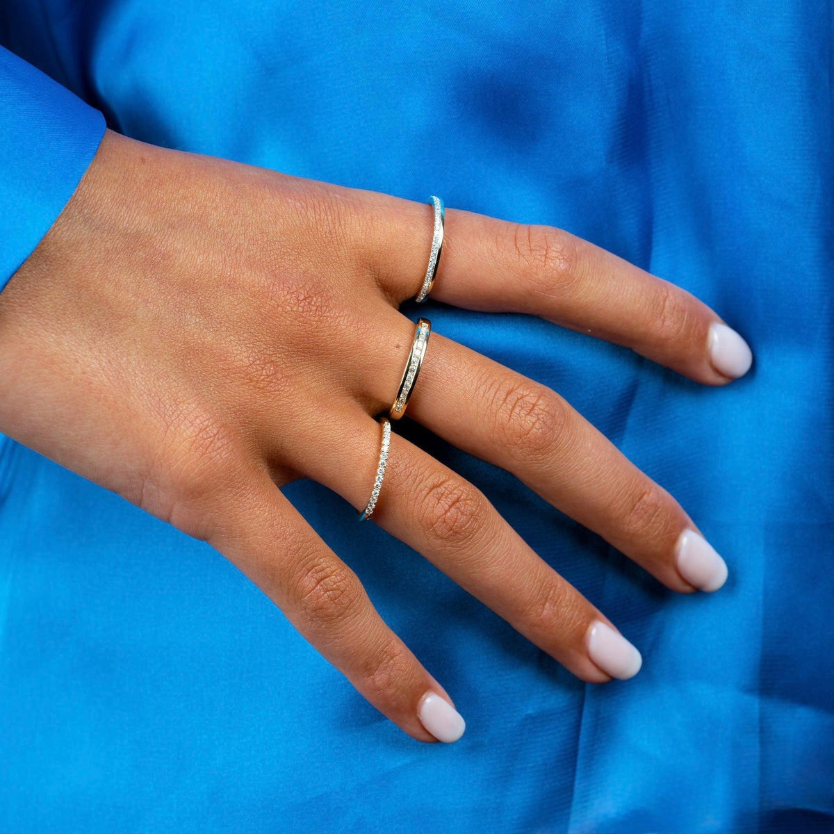 United Semi Eternity Diamond Ring