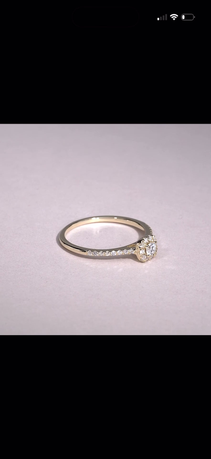 Cushion Diamond Halo Ring/Bridal Ring