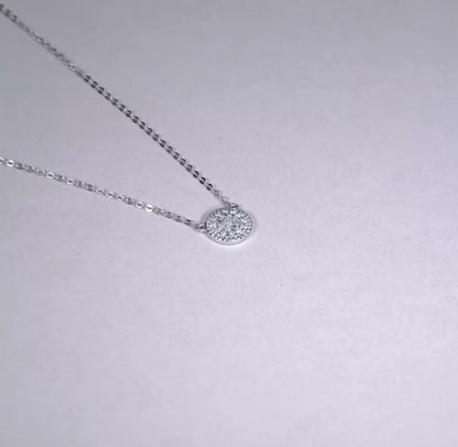 Miligrain Pave Diamond Necklace