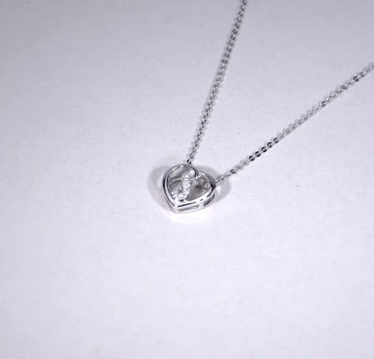 Heart Infinity Diamond Pendant