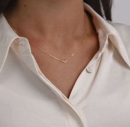 Diamond Arrow Necklace