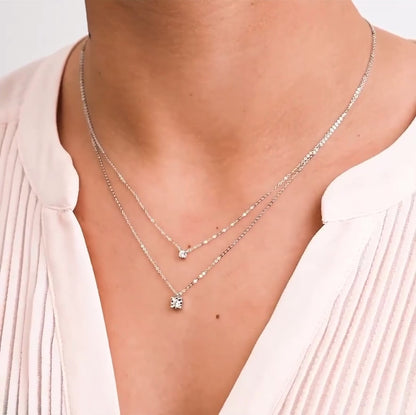 Illusion Solitaire Diamond Pendant